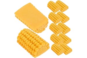 Sosoport 30 Pieces Outdoor Tall Faux Corn Stalks Decorations (Simulation Corn Resin Charm Child Supplies)