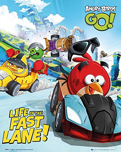 Angry Birds Mini Poster Race + accessoires pas de cadre