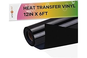 Enhanced Designs with HTVRONT Flocked Black HTV Vinyl Roll: Elevate Your Creations