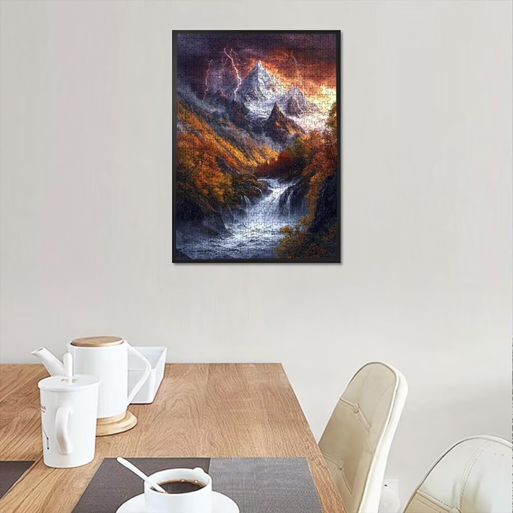 Puzzle 4000 sztuk, krajobraz wodospad puzzle dla dorosłych 4000, drewniane puzzle, klasyczne gry edukacyjne, niemożliwe wyzwanie, rodzina gier, kreatywny prezent DX0YL1-496