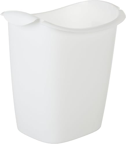 Miniatura 2 de Rubbermaid Cubo de basura pequeño, plástico, 3.5 galones/14 canchas, papelera blanca para cocina/oficina/dormitorio/baño