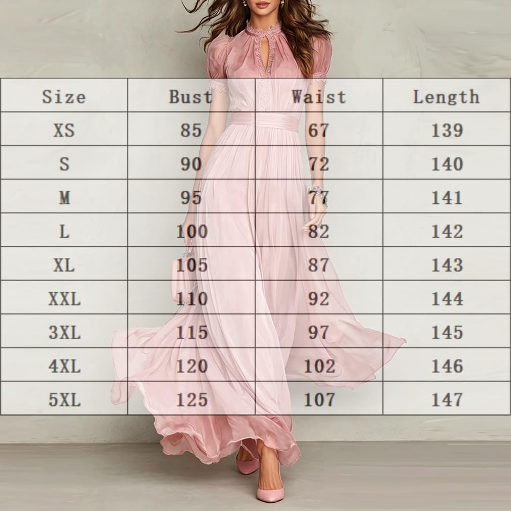 Générique Maxi-Robe pour Femme Violet foncé bordée de Dentelle – Robe Longue Fluide et décontractée à Manches Courtes, Style bohème, idéale pour la Plage ou Les soirées Estivales élégantes
