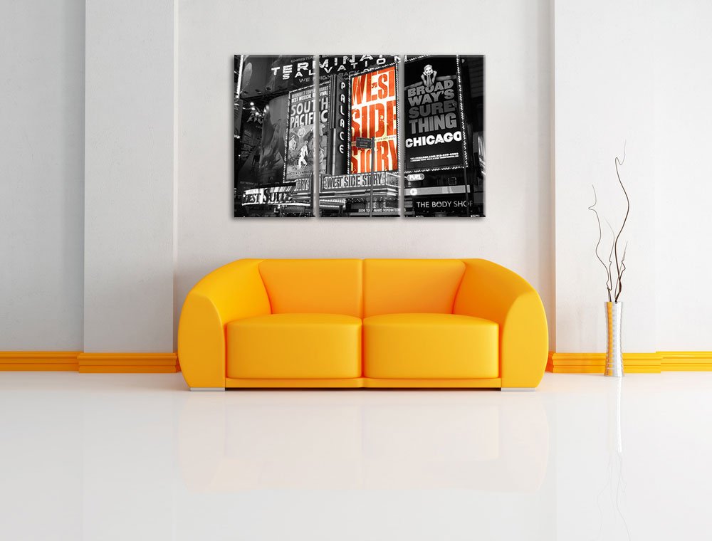 Pixxprint Programma della Famosa Broadway Stampa su Tela 3 Parti Artistica murale