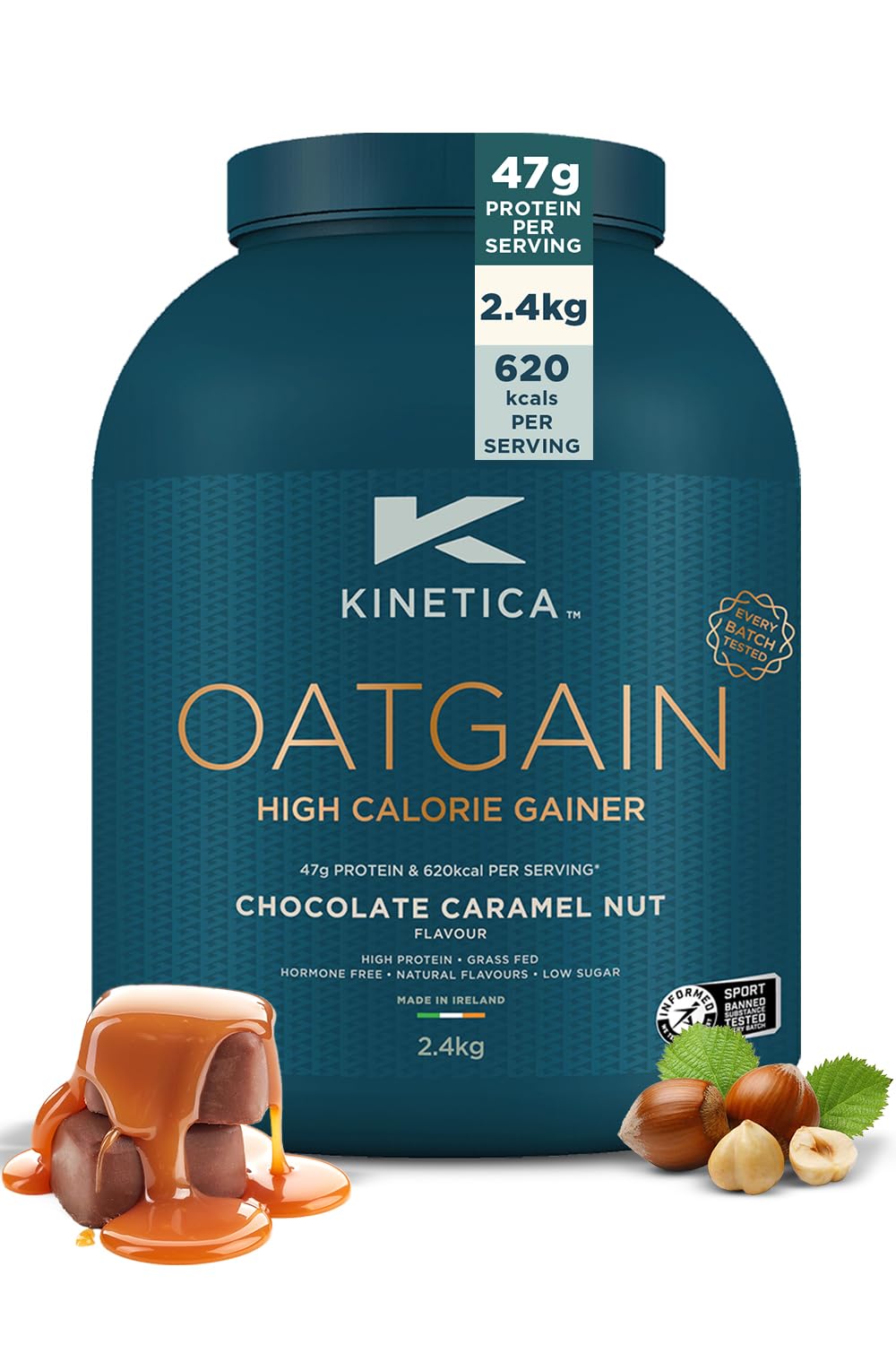 Oatgain Powder, Pre And Post Exercise Endurance, Stamina And Muscle Repair, 15 Servings, Chocolate CaRAMel, 2.4Kg