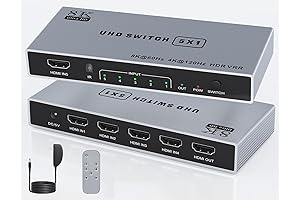 8K HDMI Splitter 5 in 1 Out HDMI 2.1 Extender Hub Expander