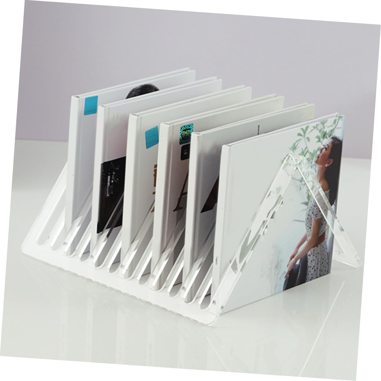 Akrylowy stojak na płyty winylowe, stojak na album stołowy i stojak na płyty CD na okładkę albumu Slish Sto, idealny dla miłośników muzyki