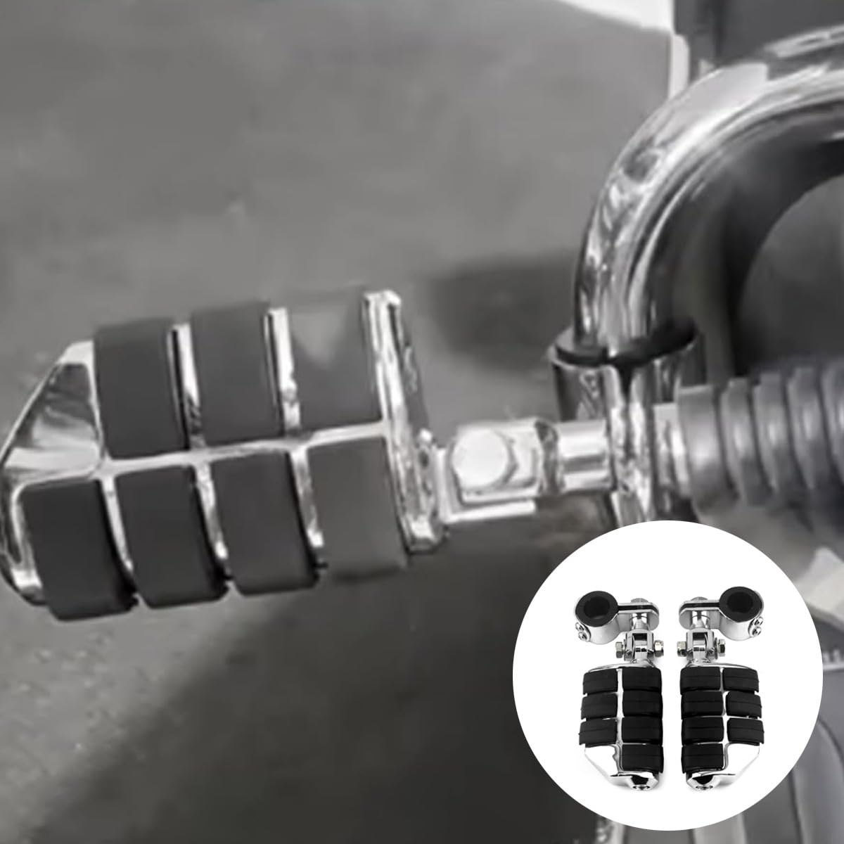 Huba Motorrad Universal Highway Pegs Fußstützen Fit Engine Guard Crash Bar 25mm -32mm