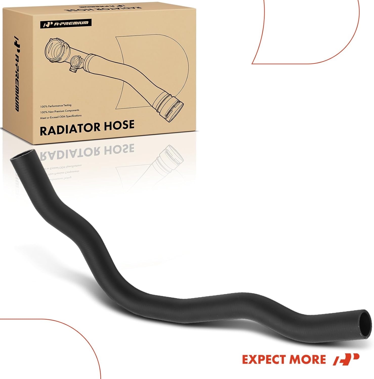A-Premium Upper Radiator Coolant Hose Compatible with Hyundai Sonata 2011-2015 & Kia Optima 2011-2016, 2.4L