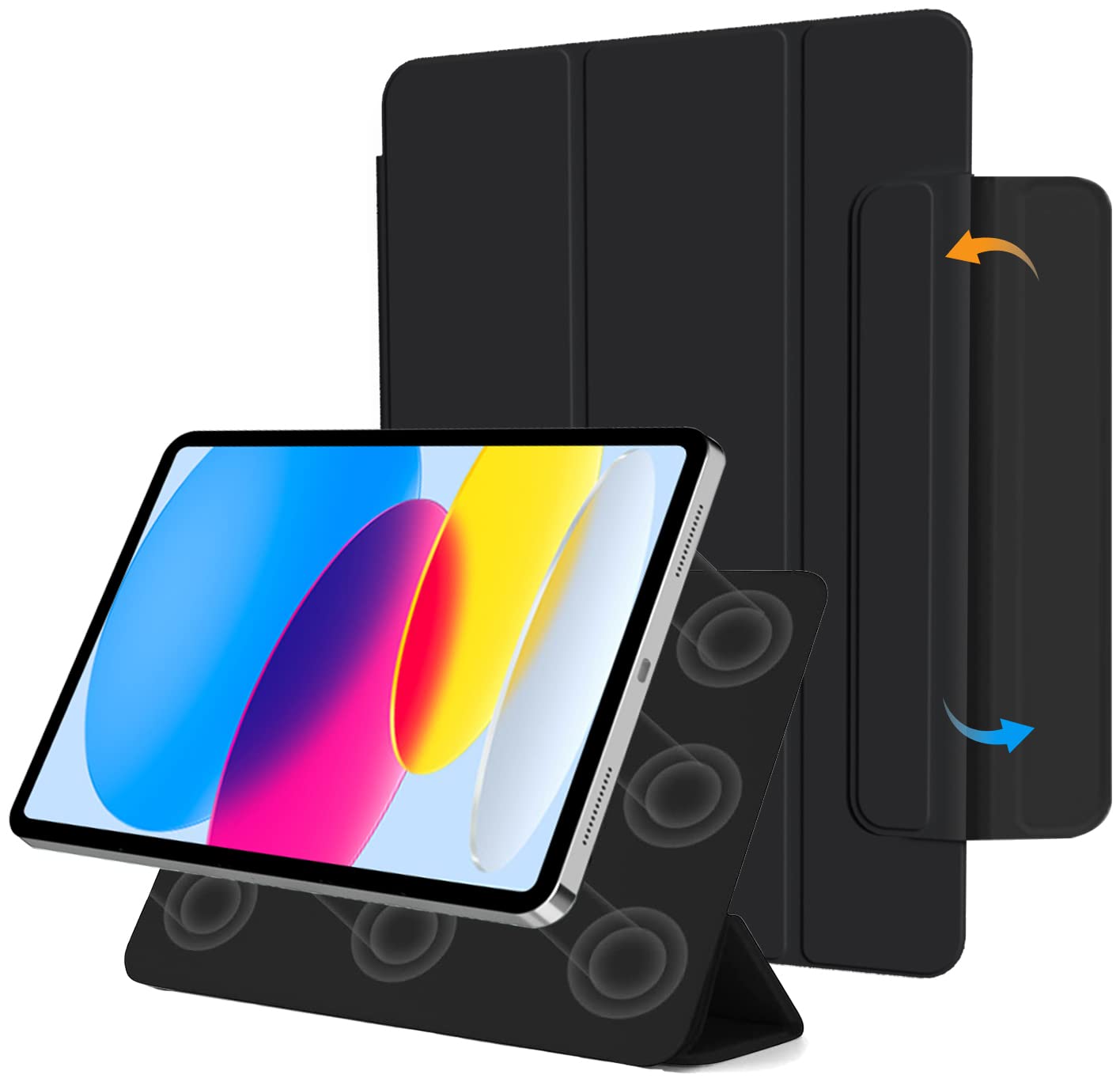 See full amazon price history chart for Robustrion Smart Flip Stand Magnetic Case Cover for iPad 10th Generation Cover iPad Cover 10.9 inch - Black Robustrion Smart Flip Stand Magnetic Case Cover for iPad 10th Generation Cover iPad Cover 10.9 inch - Black (B0BJTZP535) Amazon Price History, Amazon Price Tracker