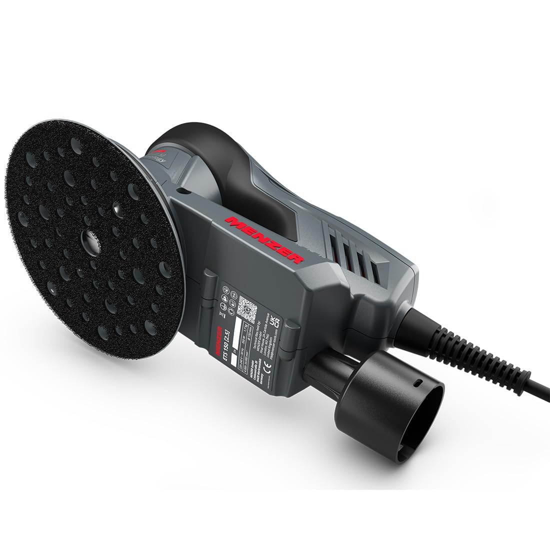 MENZER Lijadora Excéntrica ETS 150 2.5 (Trabajos de Lijado y Pulido Finos) con systainer³, 3 Platos Lijadores, Protector para el Plato Lijador, Interface Pad, Discos Abrasivos