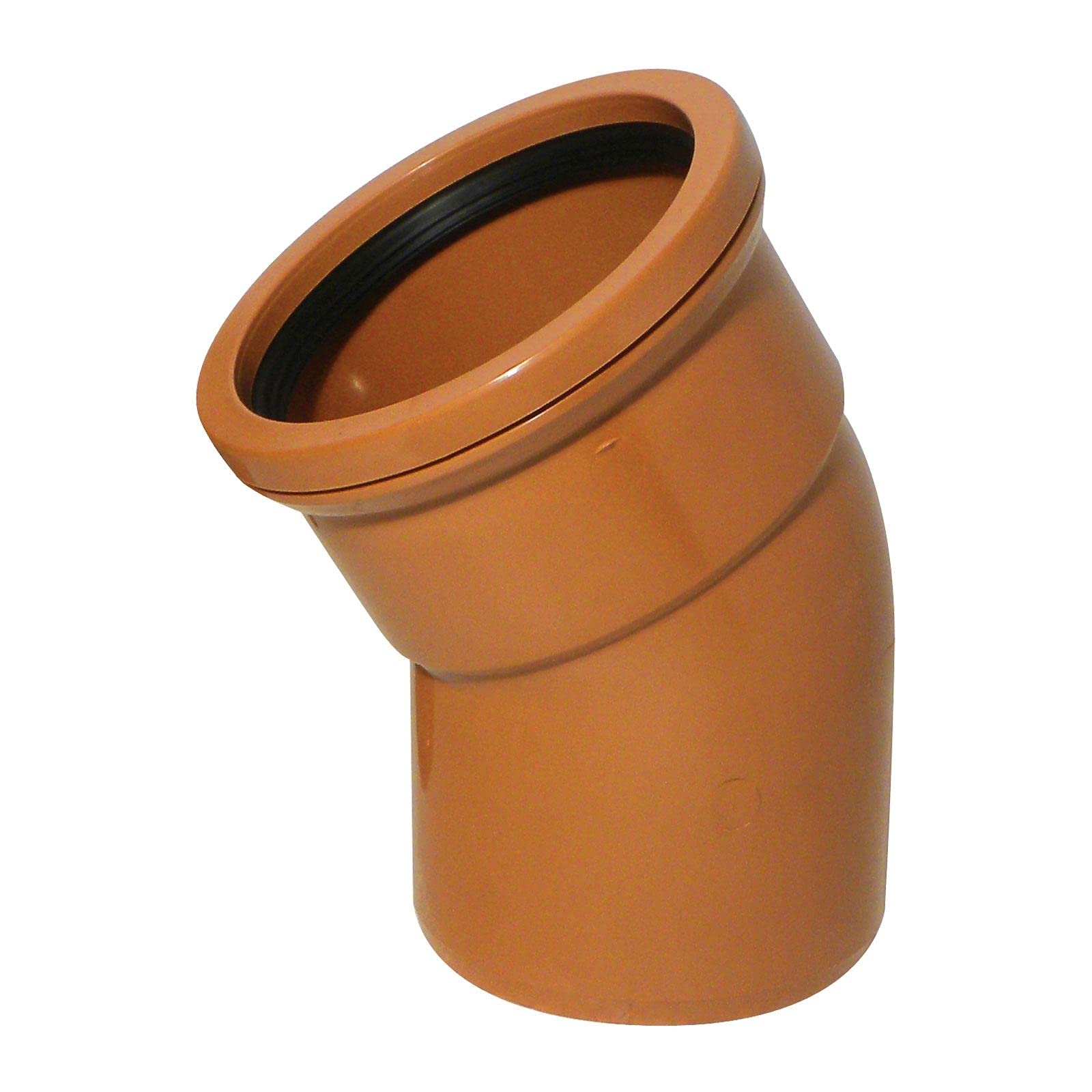 30° Bend (Single Socket) 110mm Underground Drainage Pipe Fittings Bend Trap Gulley Socket Grid Coupler