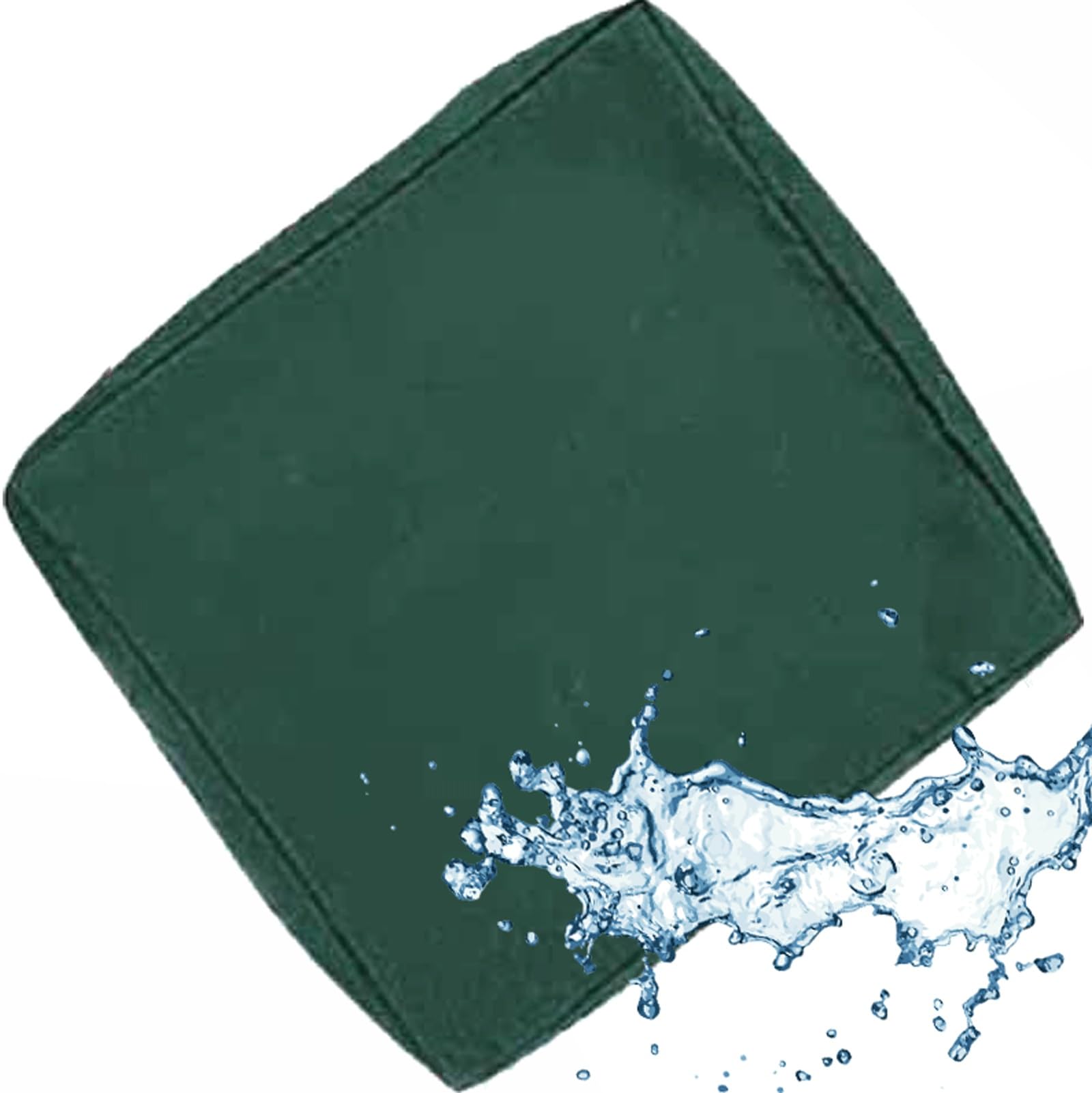 VEAI Sofa Seat Cushion Covers Waterproof with Zipper, Light Blue/Black/Green/Grey, 60x60cm/ 55x45cm, Chair Seat Pads Cover for Indoor & Outdoor Patio Rattan Furniture(C20,50x55x10cm) โ image 1