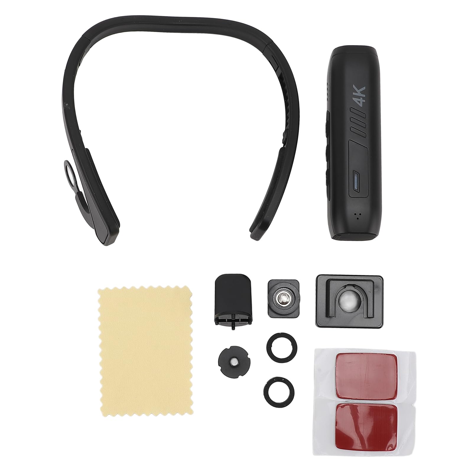 Kamera Montowana na Głowie 4K 60FP, 42MP do Noszenia Kamery Wideo Wi -Fi z Anty -Shake EIS 6.0, 120 ° Kąt Sportowy Kamera Sportowa, Kontrola Aplikacji, Szybkie ładowanie Typu C