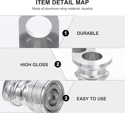 Miniatura 3 de BESPORTBLE Hebilla de pedal de liberación rápida, adaptador de soporte de hebilla de pedal de bicicleta, adaptador de fijación portátil para