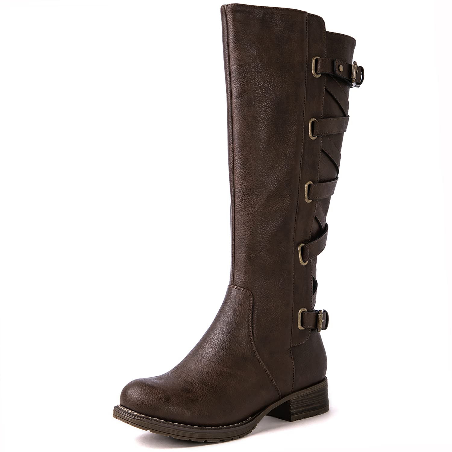 quilted knee high boots