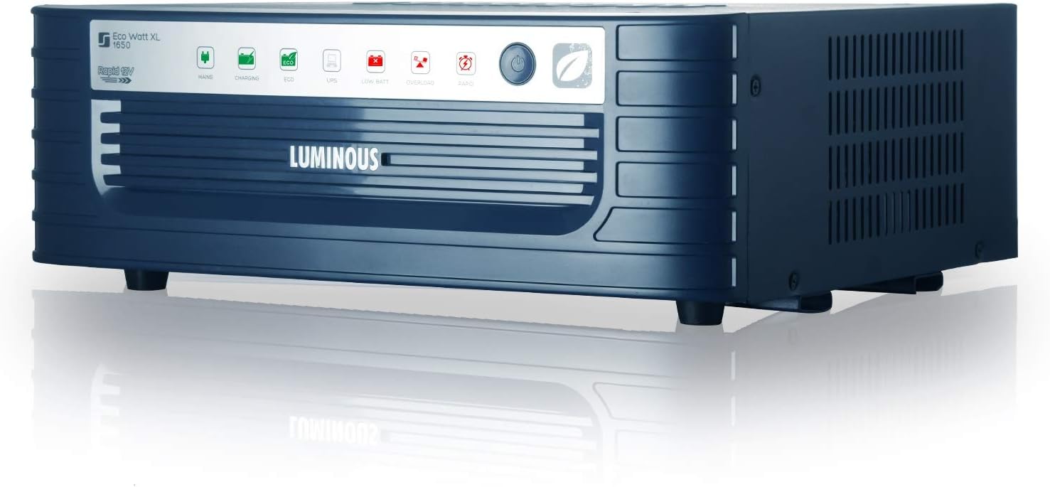 Luminous Eco Watt XL Rapid 1650 Square Wave 1500/12V Inverter for Home, Office and Shops