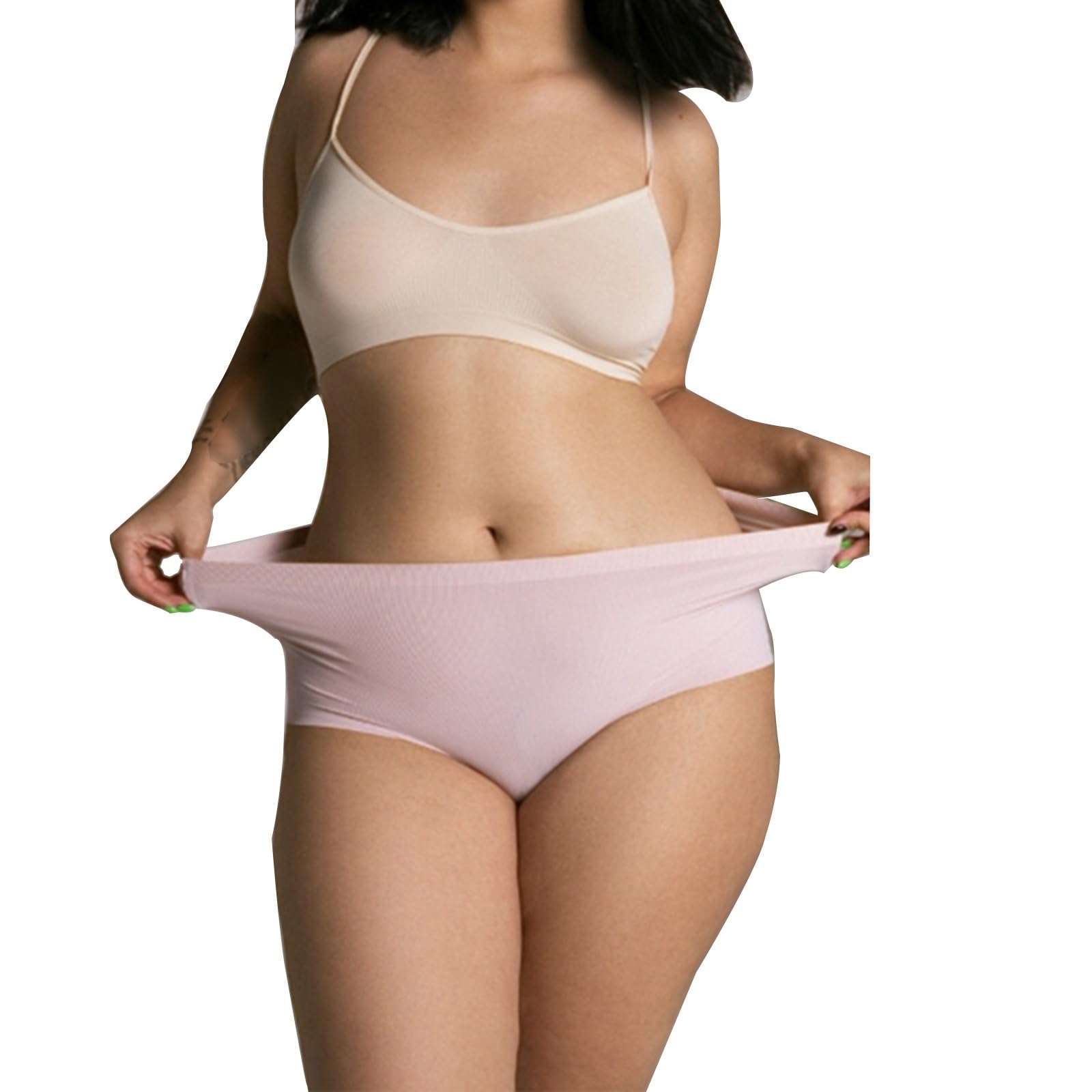 Big Curvy Women Panties Breathable Soft Underwear Plus Size Briefs 3 6-Pack Hipster Bikini