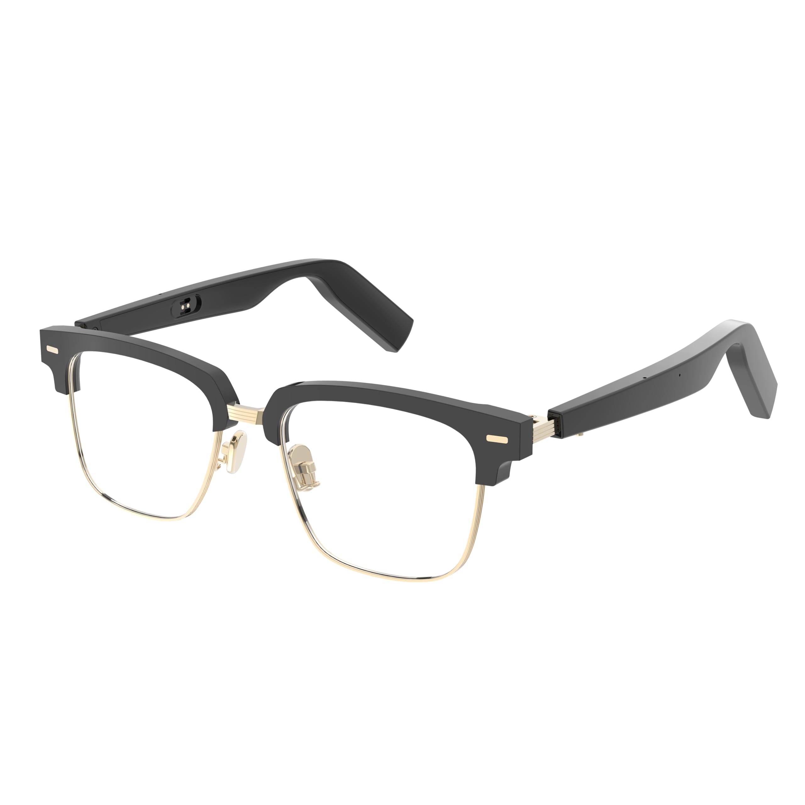 WGP Smart Bluetooth Audio Glasses, Open Ear Speaker, Metal Frame with Optical Lens Replaceable for Reading Gaming Driving