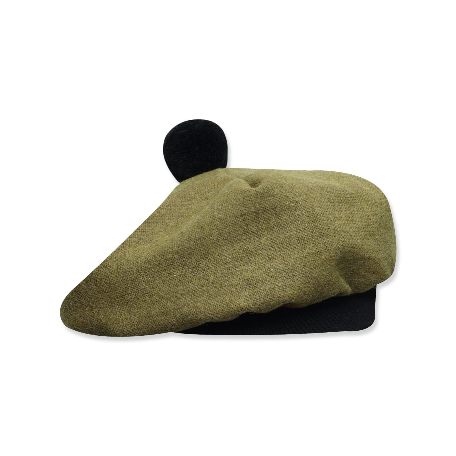 Scottish Tam O’ Shanter Hat Tartan Bonnet Pom Pom Wool Flat Cap One Size