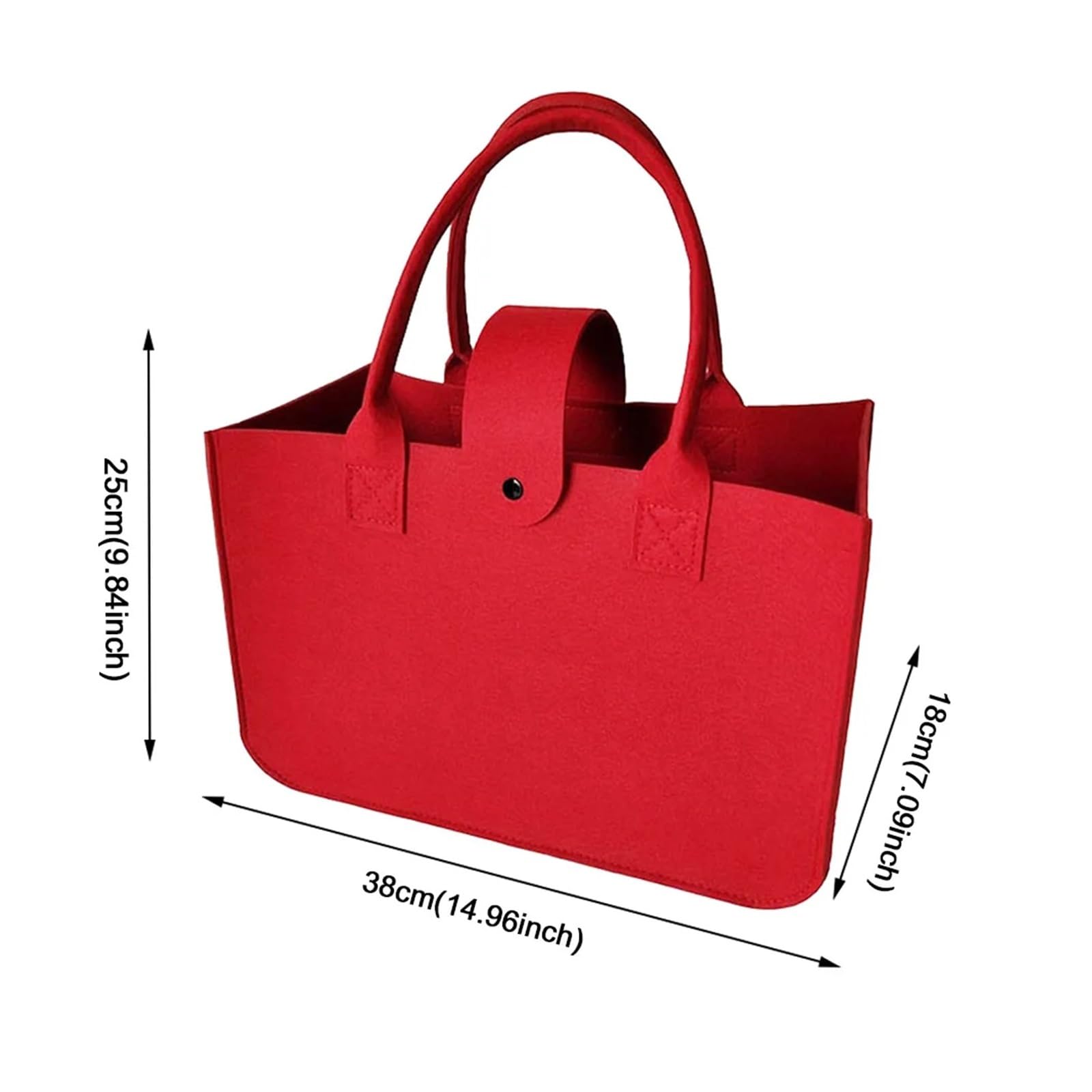 Tragbare Tasche mit zwei Griffen, Filzhandtasche, Einkaufstasche, Tücher, große Kapazität, legere Aufbewahrungstasche, Organizer Für Outdoor Trips, Picknick
