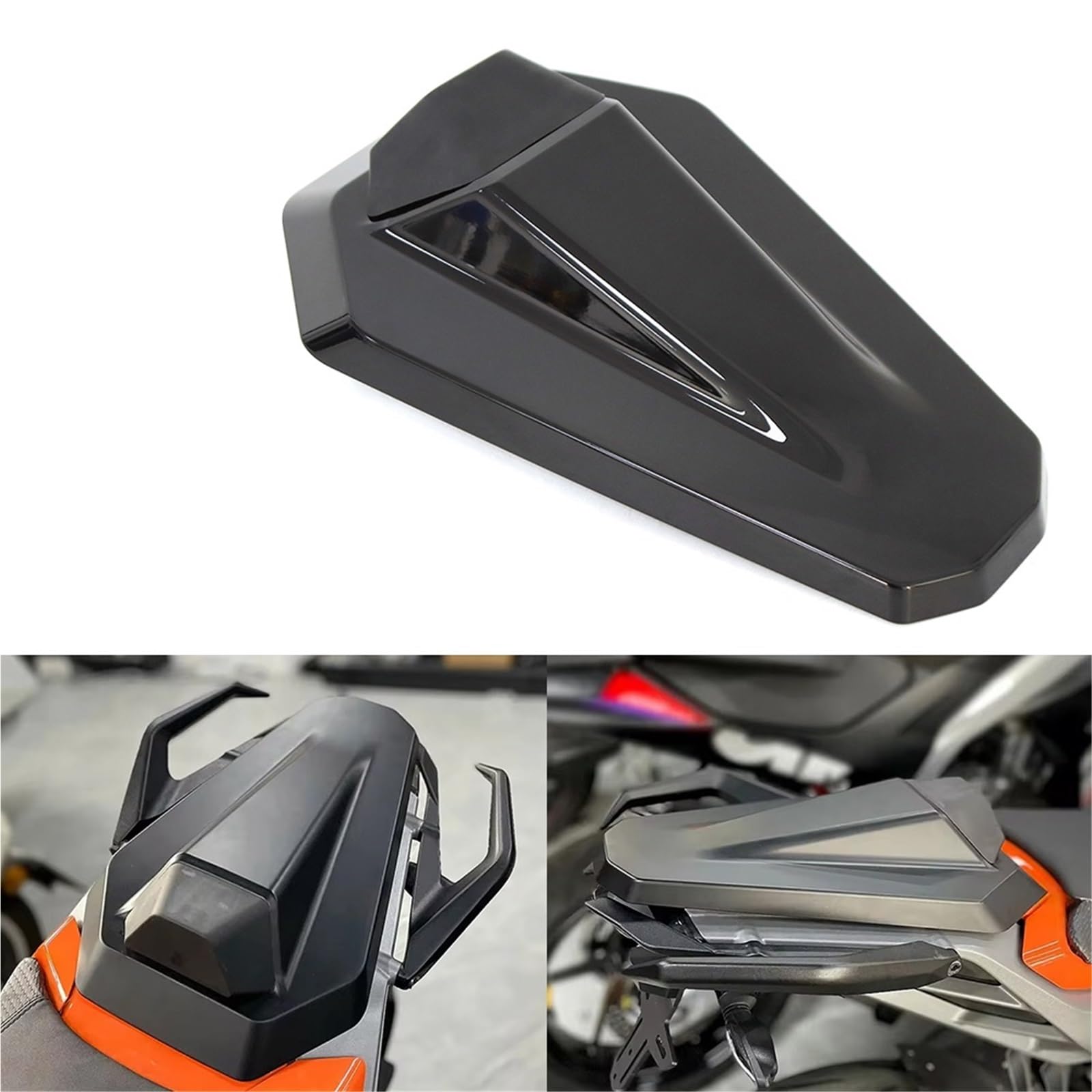 Owiewka motocyklowa Pasuje do Duke 390 125 250 2024 2025 Osłona tylnego siedzenia Osłona tylnego siedzenia motocykla Pasażer pasażera Owiewka(Bright Black)
