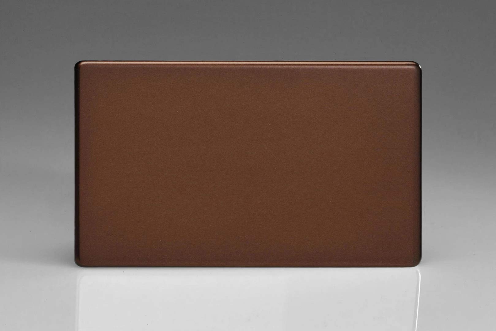 Varilight Double Blank Plate Mocha — image 1