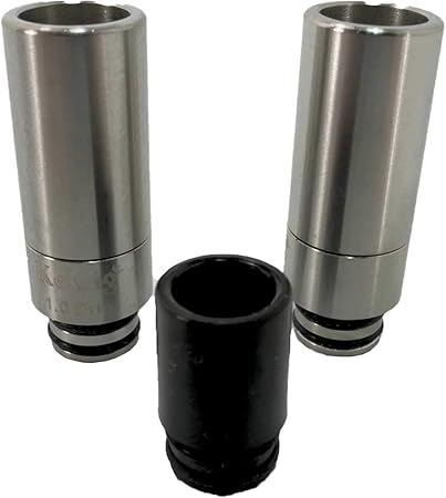 Amazon ドリップチップ 510 プルームテック対応 2個セットと通常ドリップチップ付き Dta 022 ステンレス ベイプ Vape ハッピーパッチ アトマイザー