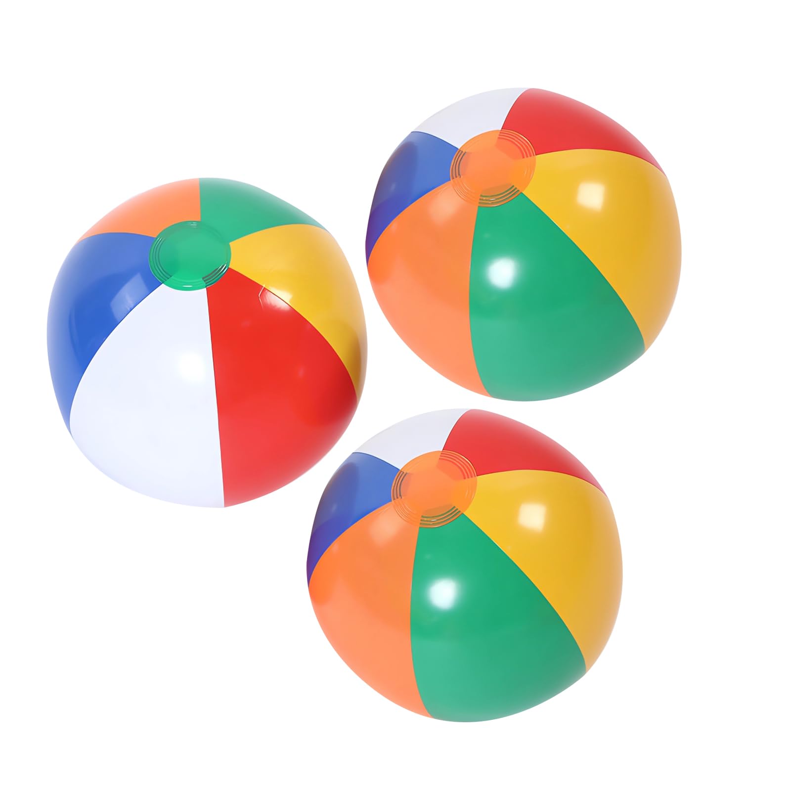 Lot De 3 Ballons De Plage Gonflables DHWEKU - Diamètre 33 Cm - Idéal Piscine, Plage Et Fêtes Pour Enfants