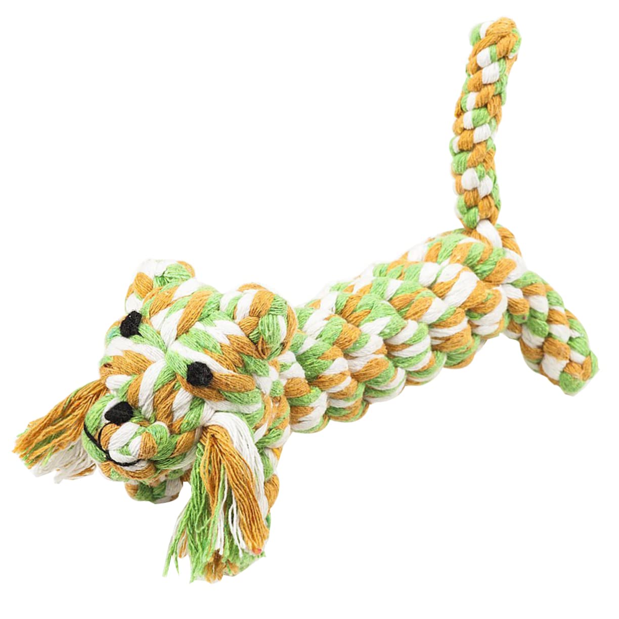 Toddmomy Cartoon Pet Chewing Toys Mini Tiger Cotton Teaser Puppies Small Dogs Teething Toy Rope