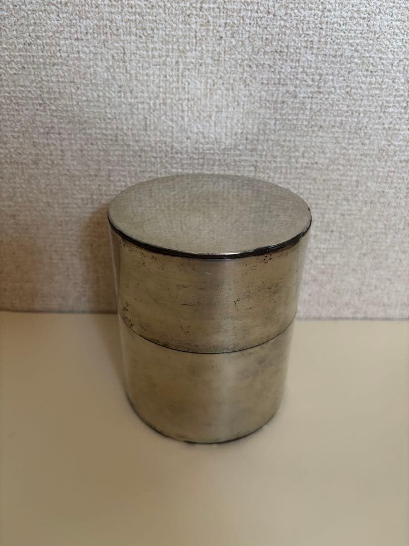 t*8様 京都老舗 開化堂 銅製 平型 400g 茶筒 未使用品 茶筒の開化堂