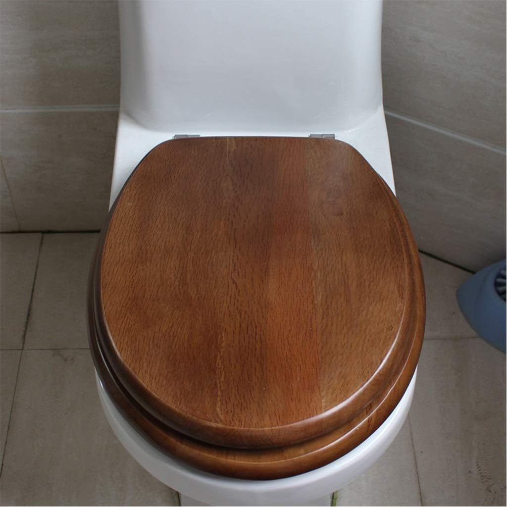 Toilet Cover Vintage Wood Full Wooden Universal Solid