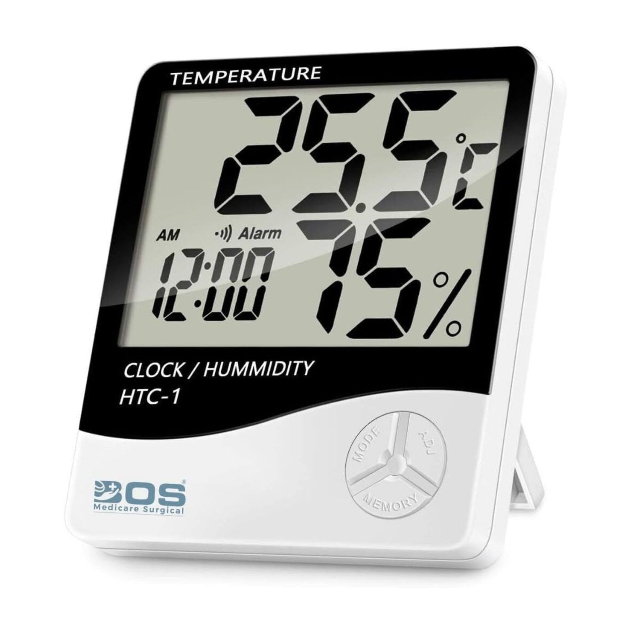 Digital Thermometer Hygrometer with Clock & Alarm | Room Temperature Humidity Monitor for Home, Hospital, Pharmacy & Laboratory Use-image-25