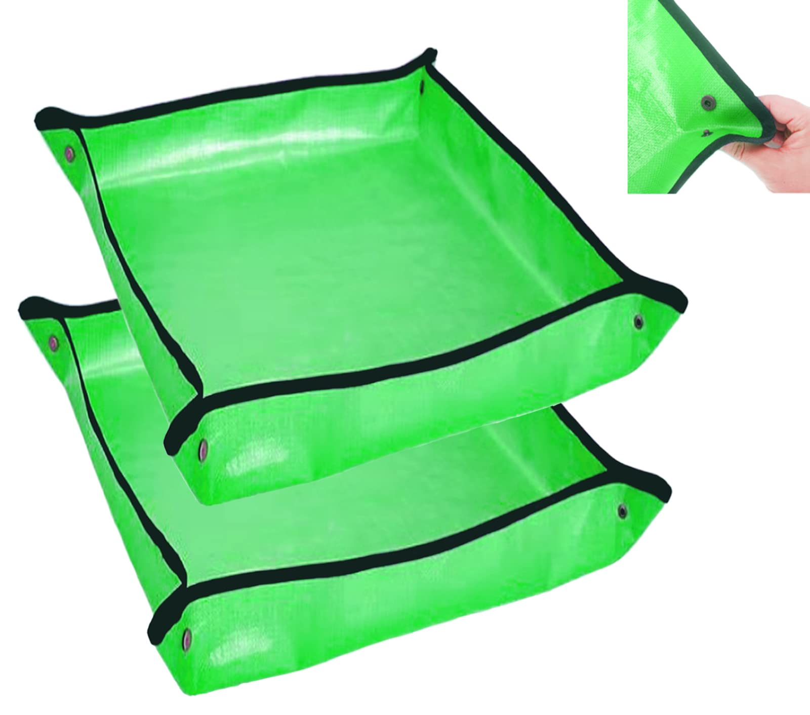 Foldable Garden Mat, Waterproof Gardening Plant Repotting Mat (20"x20"-2Pack)