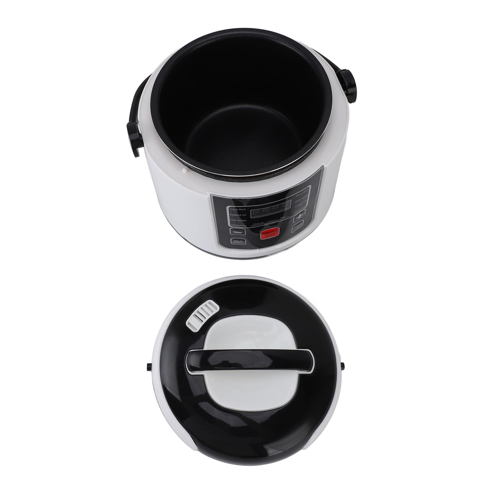 Mini Cuociriso, Cuociriso Personale 24V 200W 2L Piccolo Cuociriso da Viaggio Rivestimento Antiaderente Arrocera Eléctrica Pequeña con Funzione di Isolamento per Cucinare Riso,