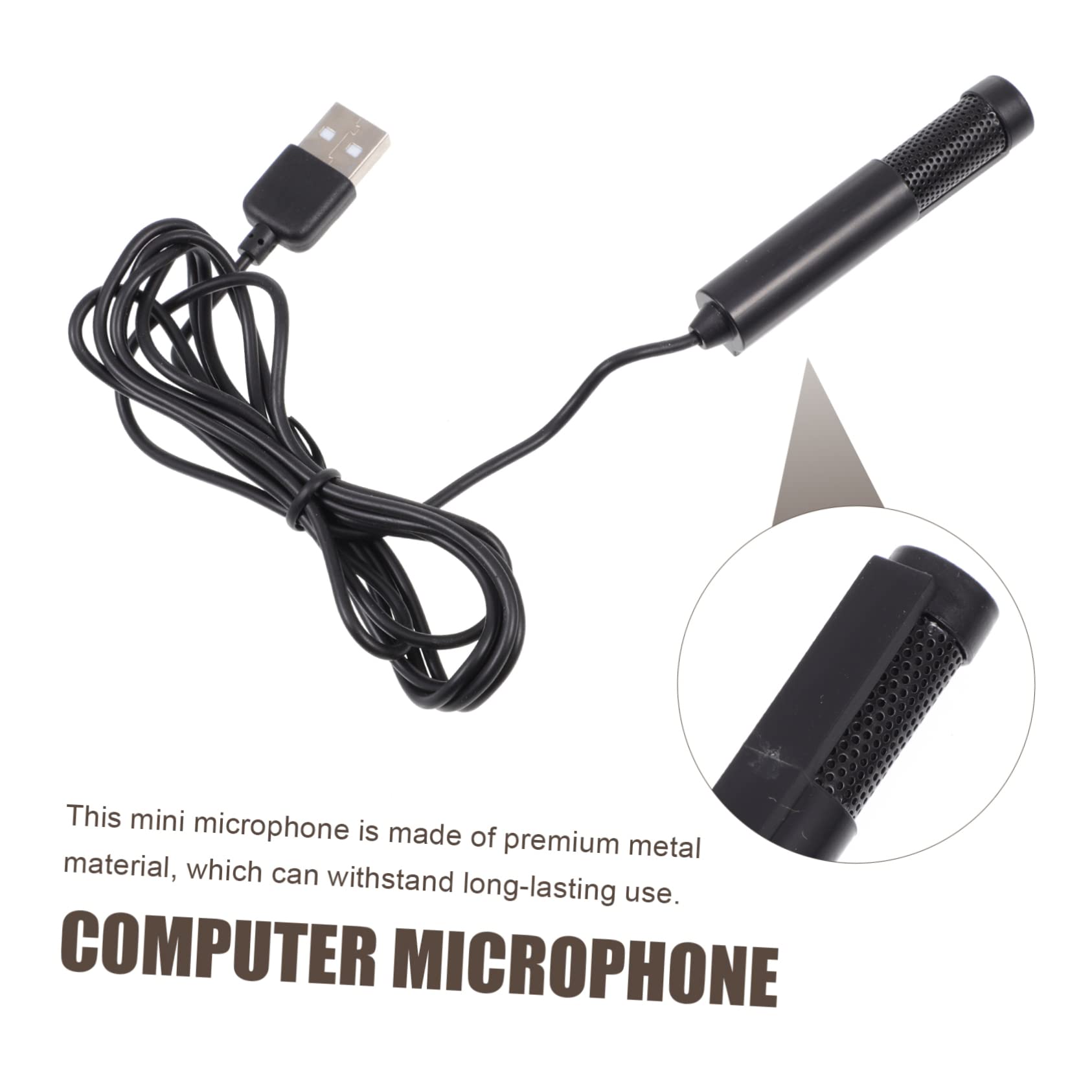 CONGARTENO 1pc USB Conference Microphone Portable Voice Mic for Computer Omnidirectional Desktop Accessory Intelligent Noise Reduction for Meetings and Recording