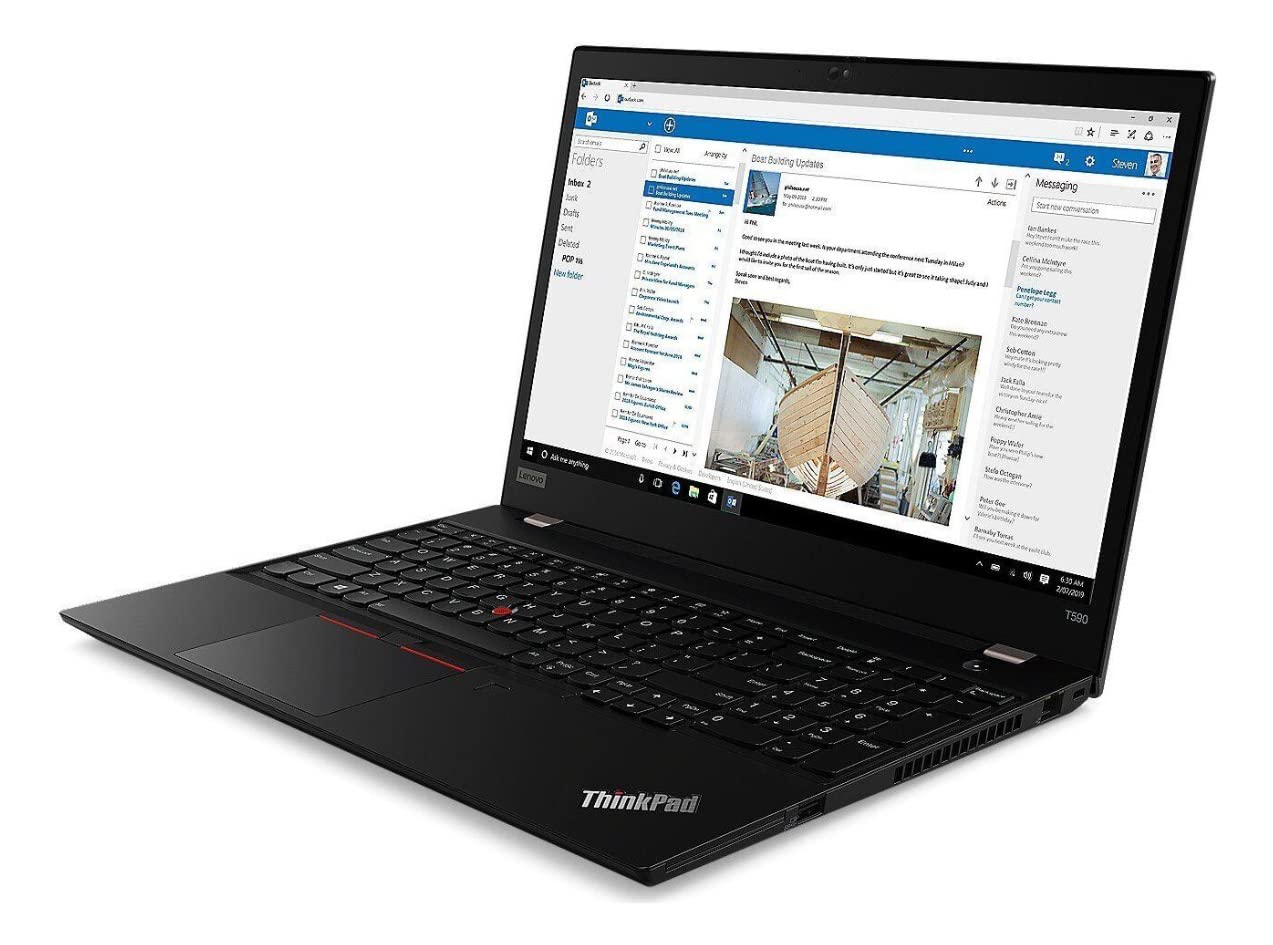 Lenovo ThinkPad T590 15,6 Pouces 1920 x 1080 Full HD Intel Core i7 8665U 512 Go Disque Dur SSD 32 Go de mémoire Windows 11 Pro UMTS LTE Webcam Ordinateur Portable (remis à neuf)