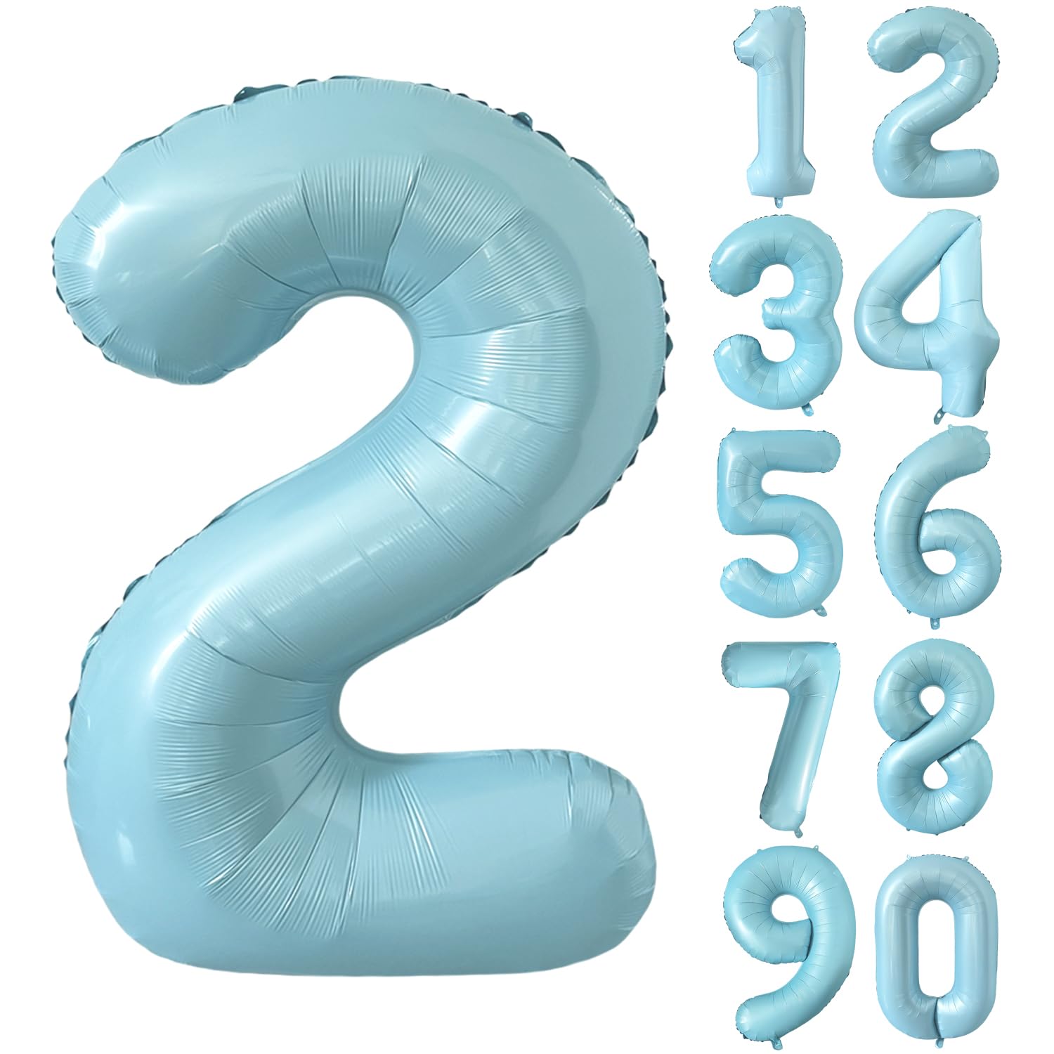 Red 0 balloon 40 Inch Giant Helium Foil Number 0 to 9 Red Balloon Birthday Wedding Party Digital Decorations (Number 0) — view 542