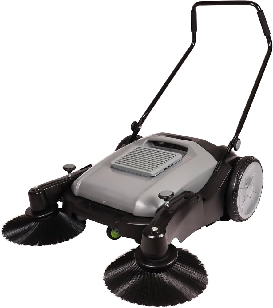 Commercial WalkBehind Outdoor Hand Push Sweeper Capacity, 44 OFF
