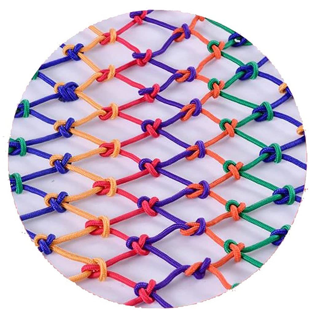 Rete di sicurezza per parco giochi per bambini, resistente, 8 mm, a doppio strato, per arrampicata e casa sull'albero, accessori (2 x 4 m) per divertimento e avventura all'aperto in sicurezza