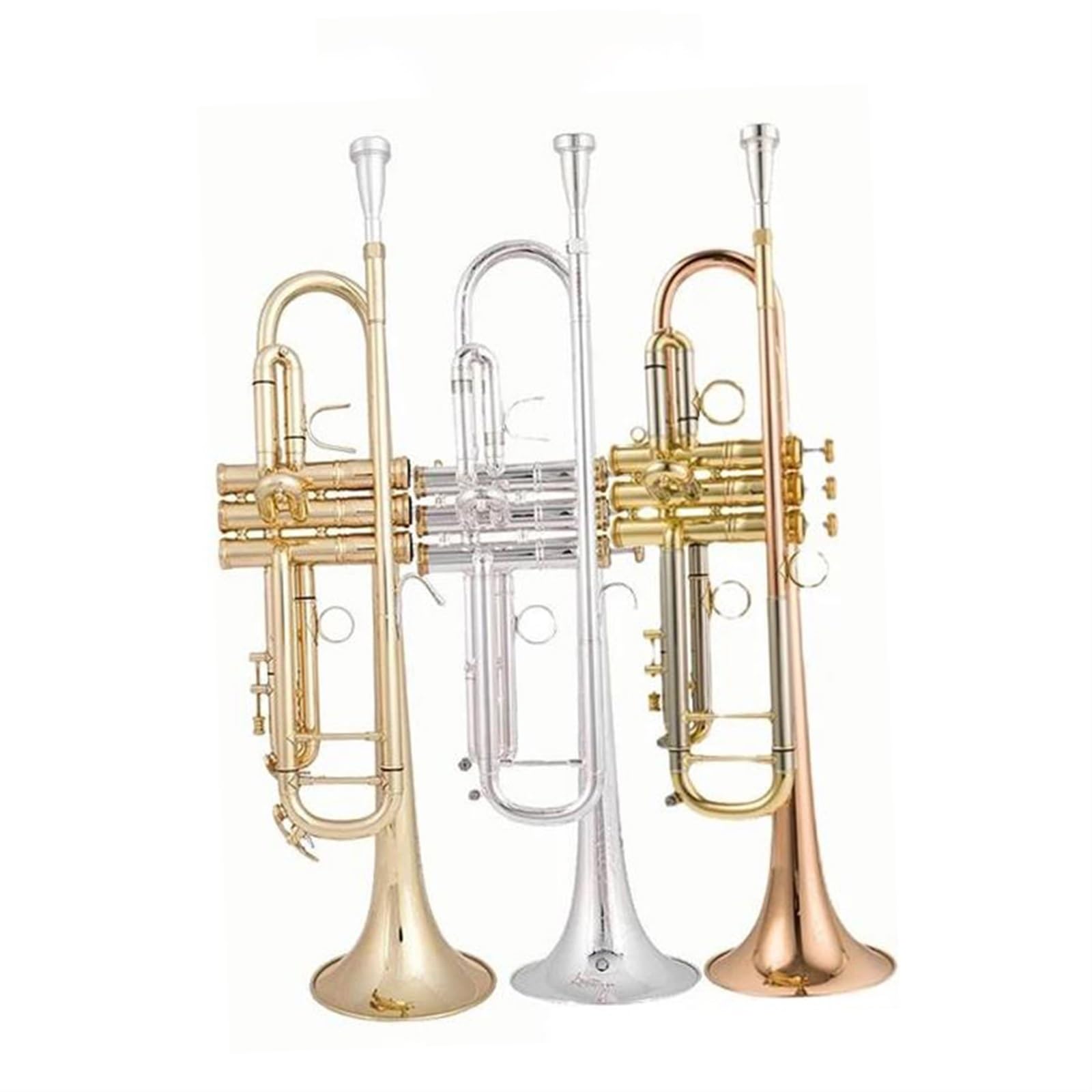 金メッキトランペット本体 3バルブ ケース付き Amazon | トランペット楽器 オリジナルトランペット LR180GS72 銀