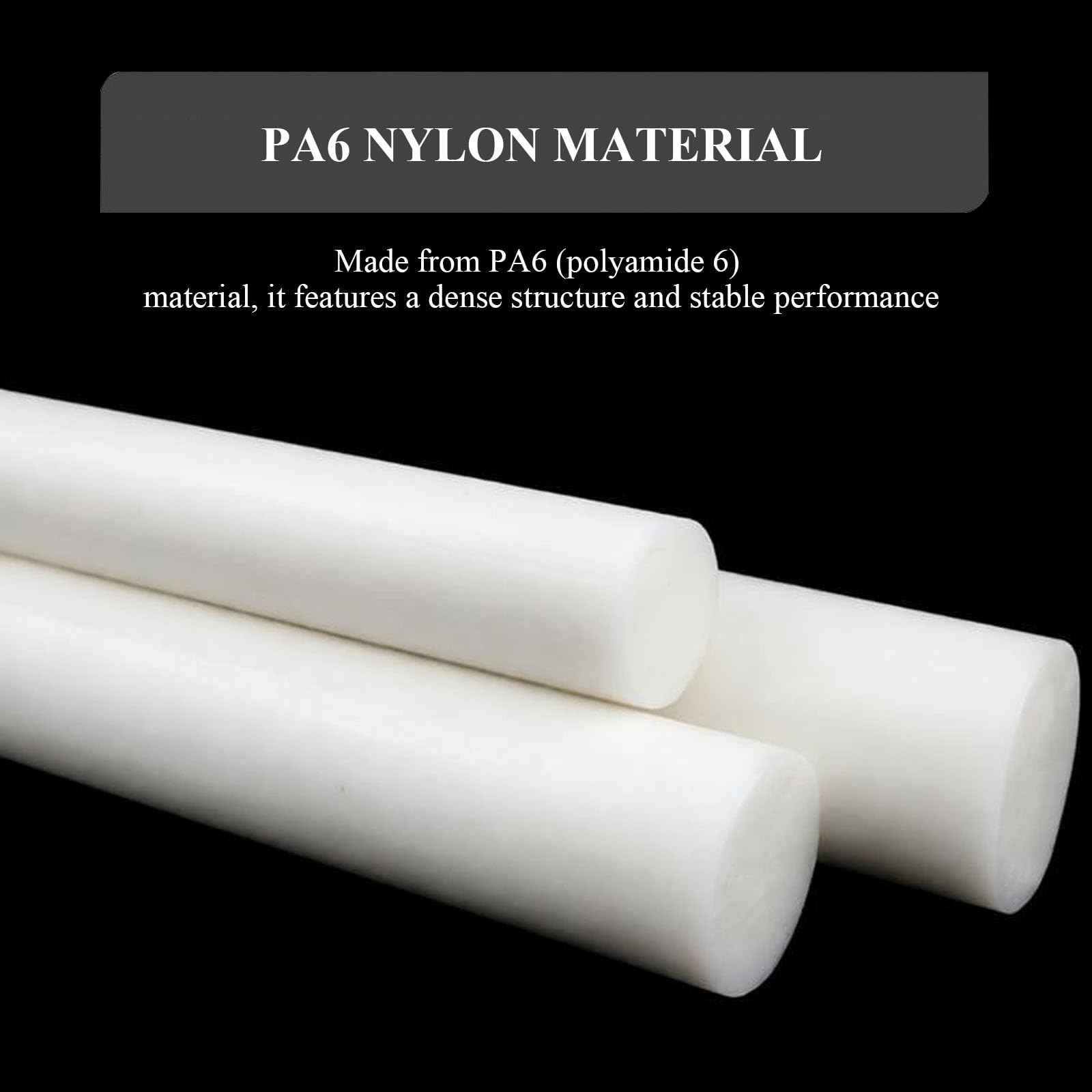 Acrylic Rod Clear Solid, Tige ronde en nylon PA6 500 mm blanc diamètre 90-120(Diameter 95mm)