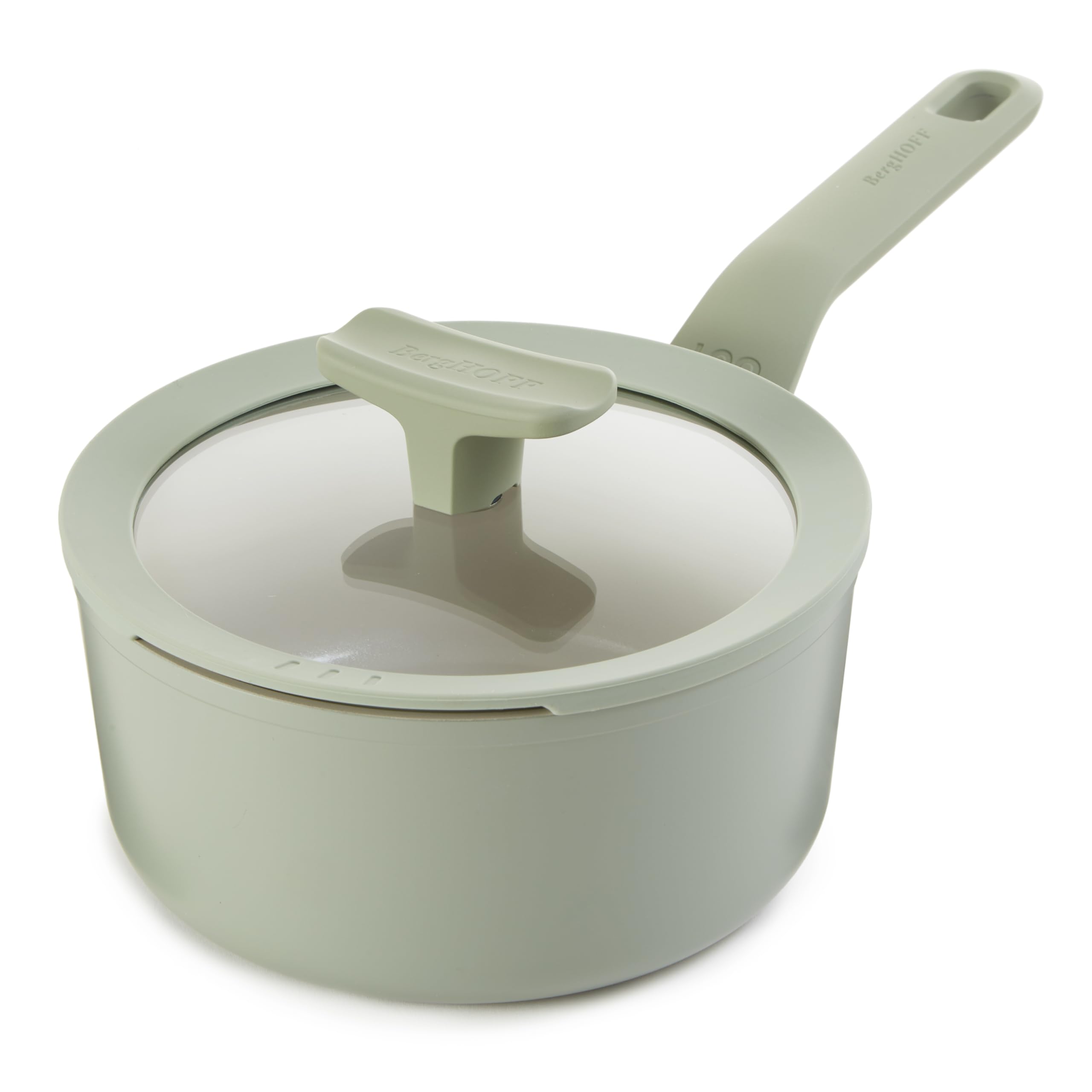 Berghoff - Pentolino con coperchio antiaderente Balance Sage 18cm