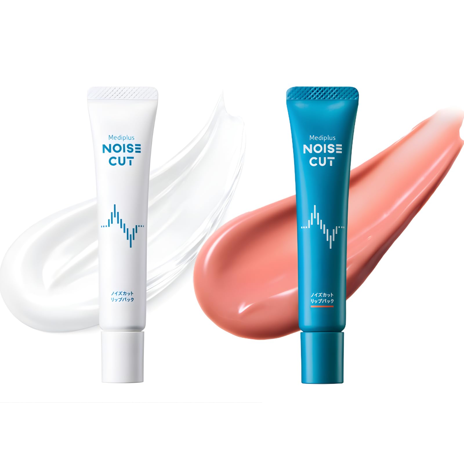 Mediplus Lip Pack Set of 2 White and Coral Pink 0.5oz Each Japan