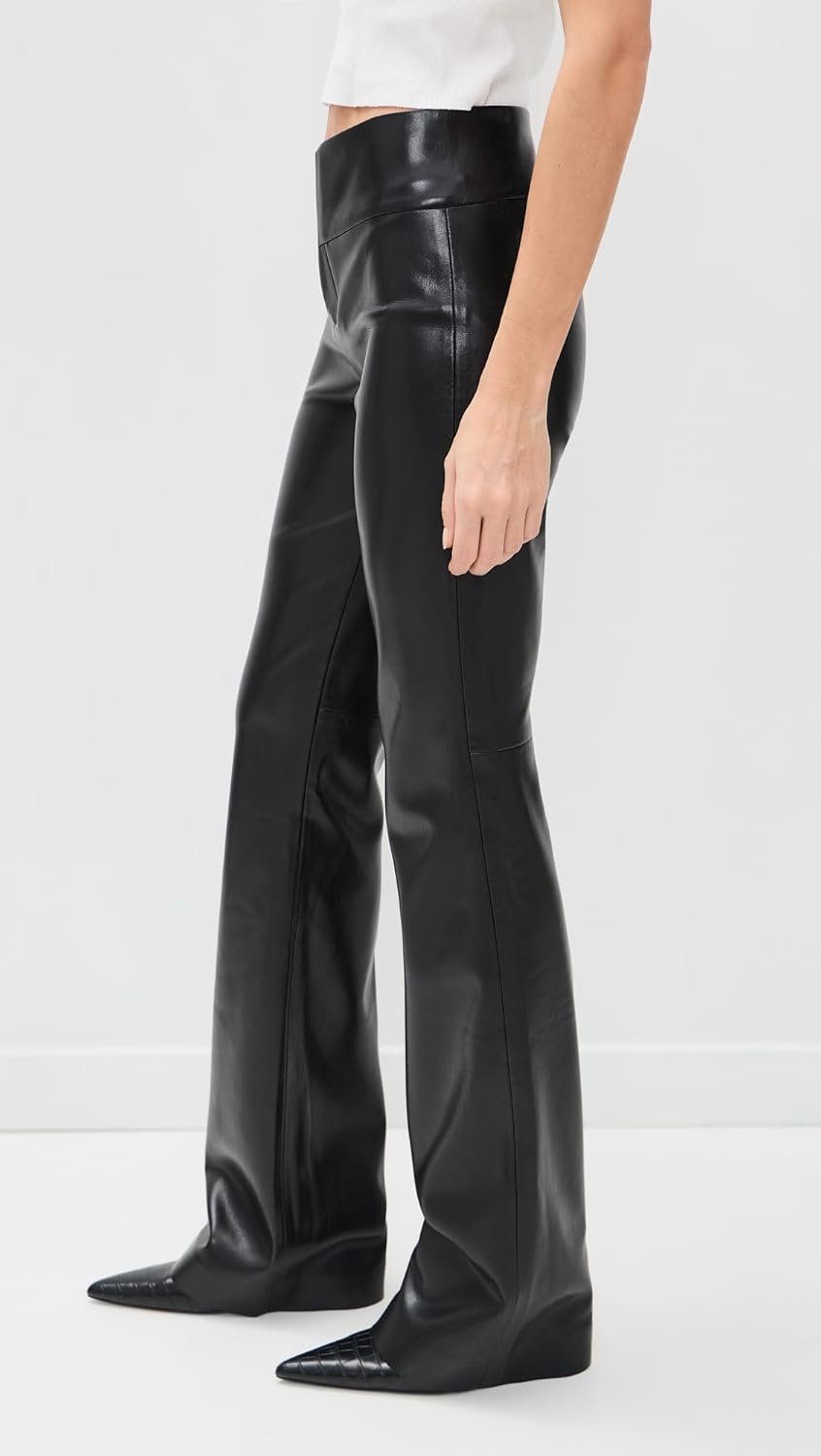 alice + olivia Women's Olivia Faux Leather Pants - Image 4