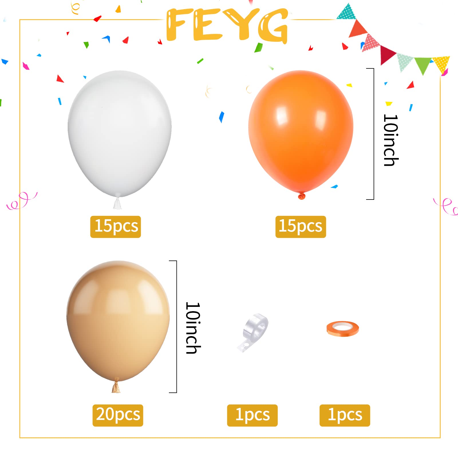 Zestaw girlandy balonowej, zestaw łuku, pomarańczowo-morelowy biały balon łuk, lateksowe balony do dekoracji urodzinowej, ślub, baby shower, zaręczyny, DIY, balony hula, obręcz, dekoracja łuku, artykuły imprezowe