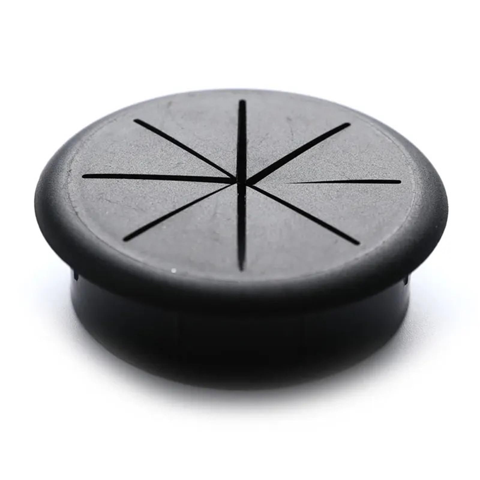 Desktop Cable Hole Cover 1Pc Flexible Silicone Cable Hole Cover Desk Cord Grommet Rubber Grommets(Black L)