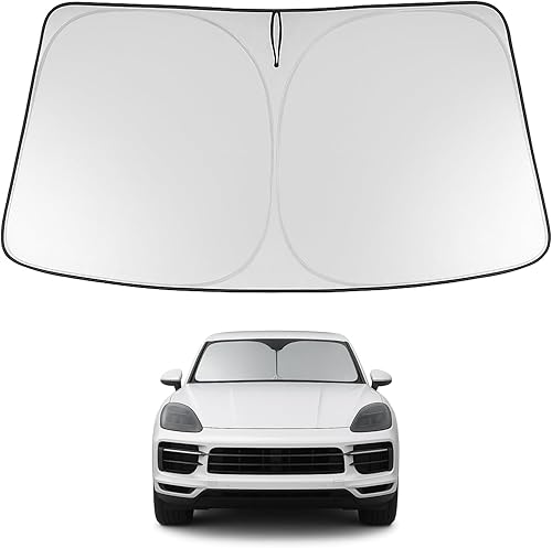 Vista 208 de Proadsy Parasol para parabrisas Sienna Mini Van 2021-2025 2026 de 4 capas plegable frontal protector de parasol bloquea los rayos UV y mantiene