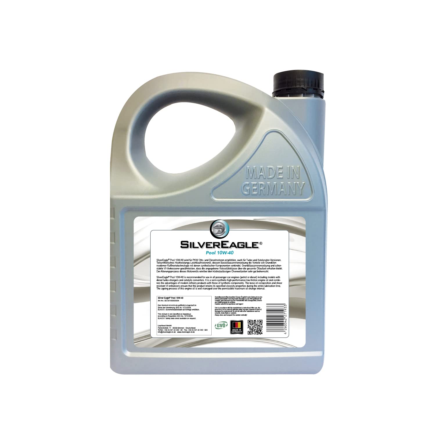 ARIAL 10W-40 Motoröl, 5 Liter – Für Benzin & Diesel, API SL/CF, MB 229.1, VW 501.01/505.00, Ideal Für Hohe Laufleistung