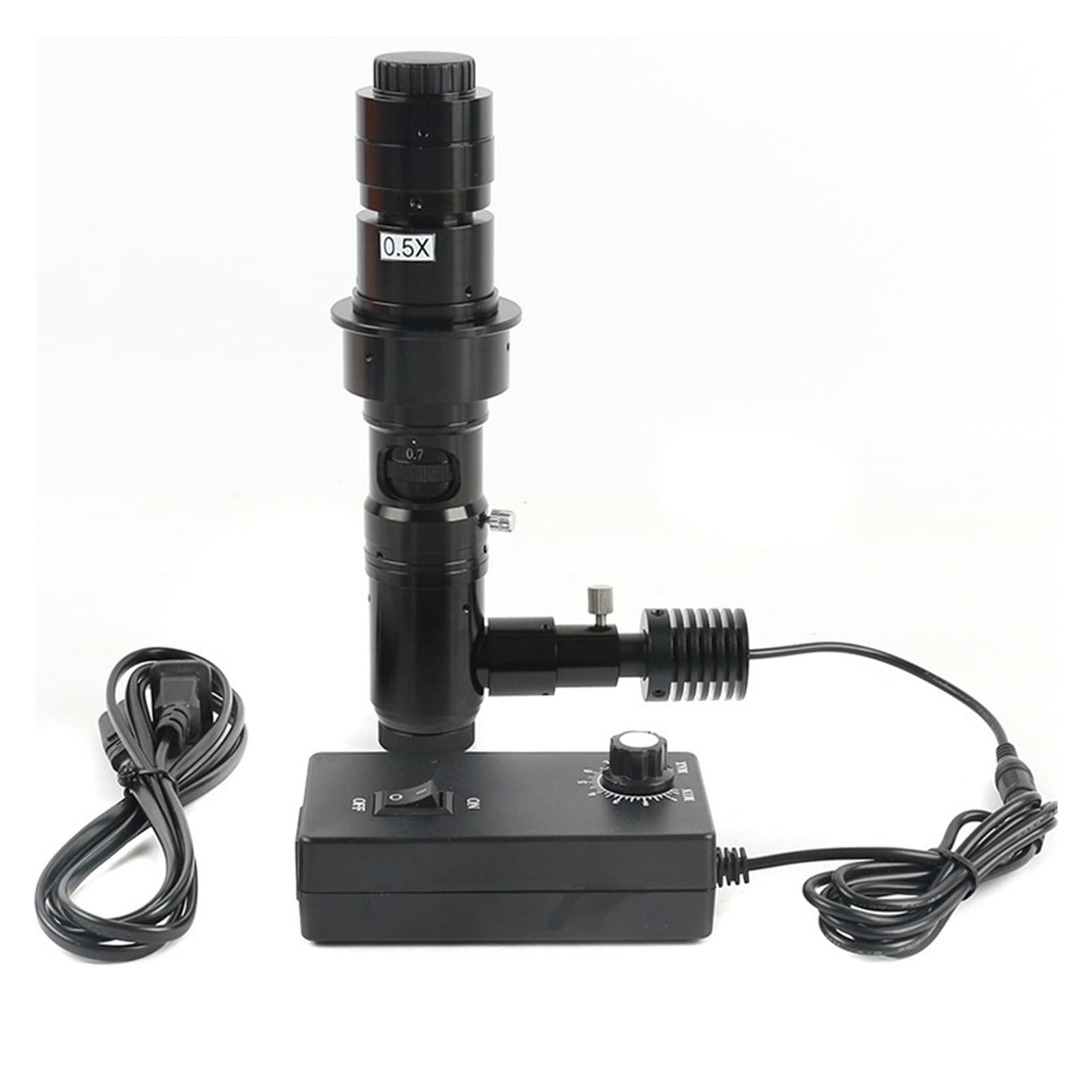 Cámara Digital para microscopios 180/300x C Monte Lente óptica CCD CMOS Cámara de microscopio óptico Industrial Luz coaxial(180X)