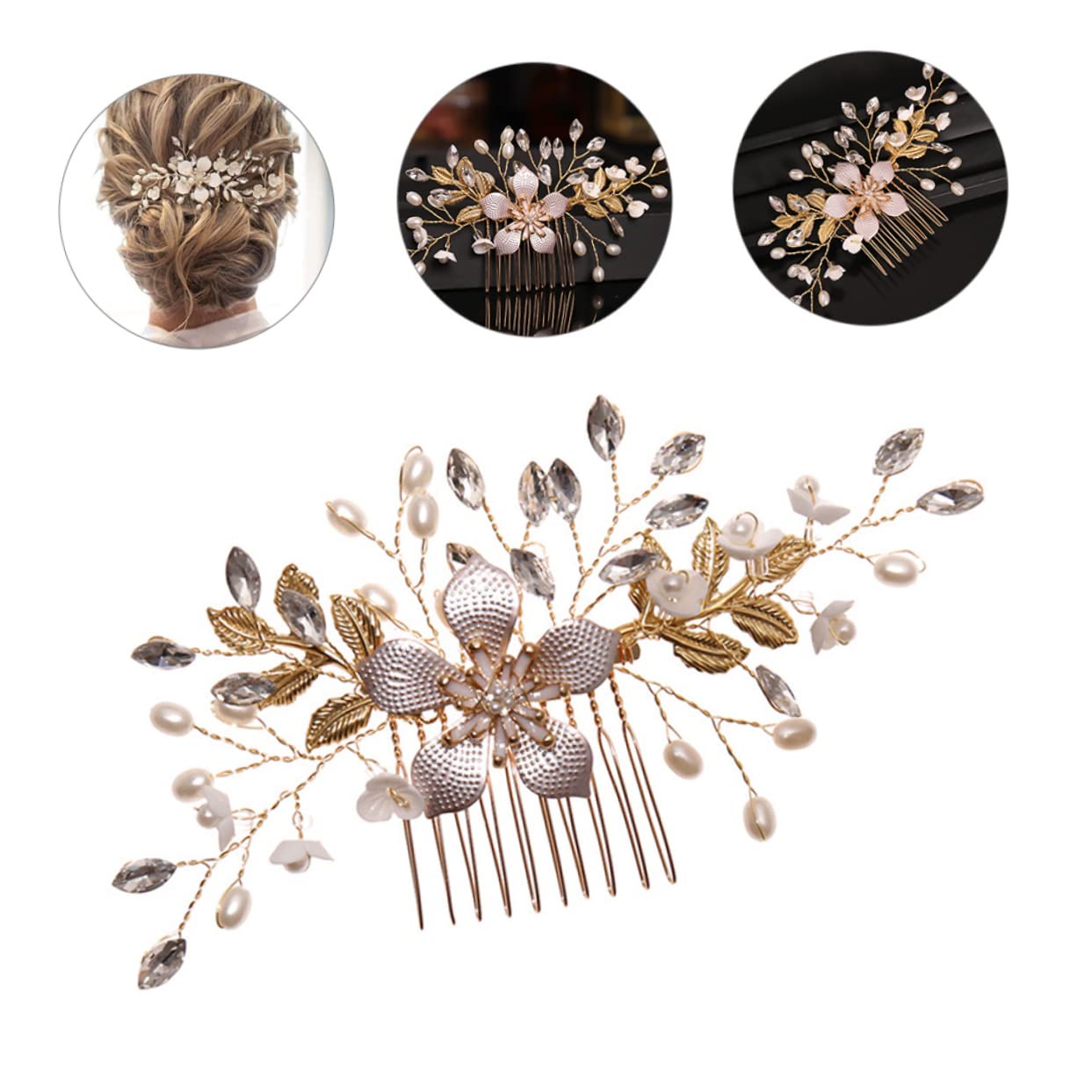 ABOOFAN 5pezzi Pettine Decorativo Per Accessorio Per Acconciature Nuziali Headdress Per Matrimonio e Speciali Indossare